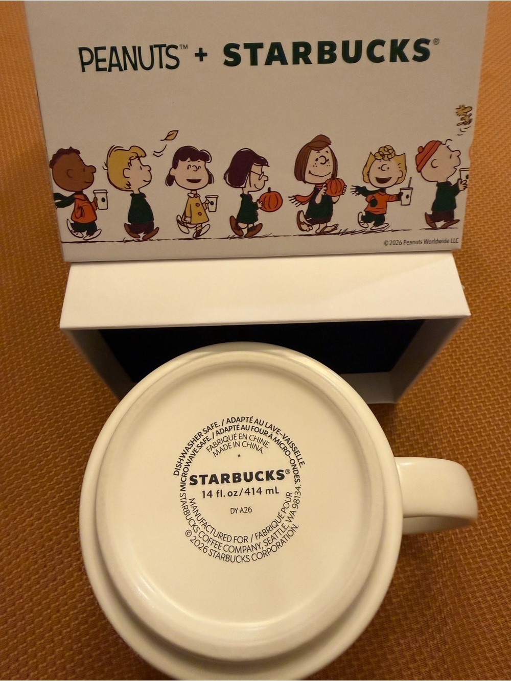 Starbucks x Peanuts Cream Ceramic Mug - Limited Edition Brand New! - Picture 5 of 6
